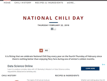Tablet Screenshot of nationalchiliday.com